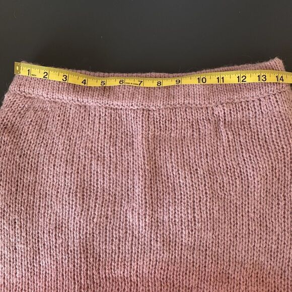 Free People Blush & Coral Pink Ombré Knit Pencil Skirt Sz M Boho Chic Coastal - Picture 10 of 11